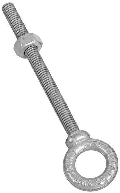National Hardware N245-134 Eye Bolt, 3/8-16 Thread, 4-1/8 in L Thread, 3/4 in ID x 1-3/8 in OD Dia Eye, 4-1/2 in L Shank [SKU: ORG4142337]