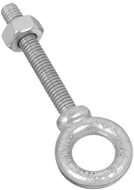 National Hardware N245-126 Eye Bolt, 3/8-16 Thread, 2-3/8 in L Thread, 3/4 in ID x 1-3/8 in OD Dia Eye, 2-1/2 in L Shank [SKU: ORG7543010]