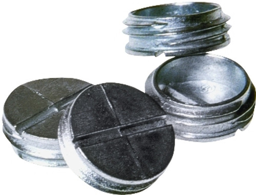 HUBBELL 5269-0 Closure Plug, 1/2 in, Zinc, Gray [SKU: ORG2527455]