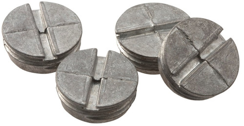 HUBBELL 5269-5 Closure Plug, 13/16 in Dia, 5/16 in L, 13/16 in W, Metal, Gray [SKU: ORG1329465]