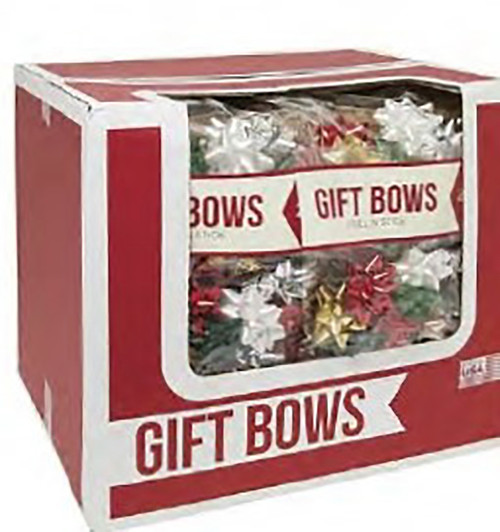 Hometown Holidays 68722 Gift Bow, Star Shape Design, Plastic, Multi-Color [SKU: ORG3728698]