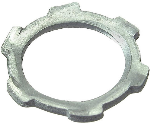 Halex 26197 Conduit Locknut, 3/4 in, Steel, Zinc [SKU: ORG0210674]