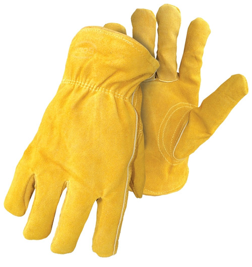 BOSS THERM 7186J Insulated Driver Gloves, XL, Keystone Thumb, Elastic Cuff, Yellow [SKU: ORG0082982]