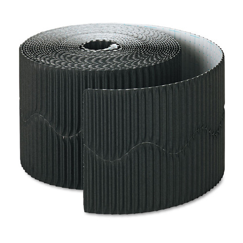 Bordette Decorative Border, 2.25" x 50 ft Roll, Black [SKU: PAC37306]