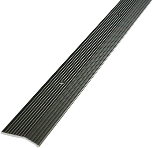 M-D 43854 Carpet Trim, 36 in L, 1-3/8 in W, Fluted Surface, Aluminum, Pewter [SKU: ORG6152342]