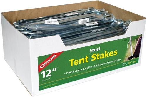 COGHLAN'S 9813 Tent Stake, 12 in L, 1/4 in W, Steel [SKU: ORG1003623]
