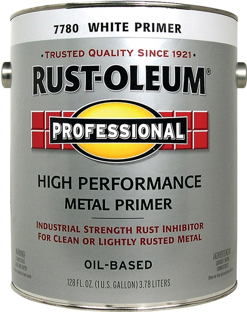 RUST-OLEUM 215969 Rusty Metal Primer, Flat, White, 1 gal [SKU: ORG4769816]