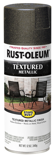 Stops Rust 353030 Paint, Textured Metallic, Midnight Gold, 12 oz, Aerosol Can [SKU: ORG2430940]