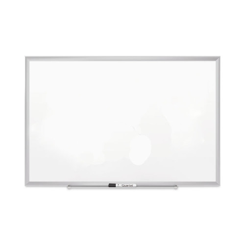 Classic Series Porcelain Magnetic Board, 48 x 36, White, Silver Alum. Frame [SKU: QRT2544]