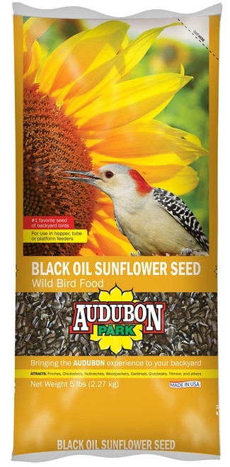 Audubon Park 12259 Black Oil Sunflower Seed, 5 lb [SKU: ORG3596285]