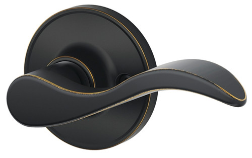 Schlage Seville Series J170SEV716RH Dummy Lever, Aged Bronze [SKU: ORG3529997]