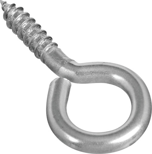 National Hardware 2016BC Series N220-467 Screw Eye, #4, 0.94 in L Thread, 2.19 in OAL, Stainless Steel [SKU: ORG4851507]