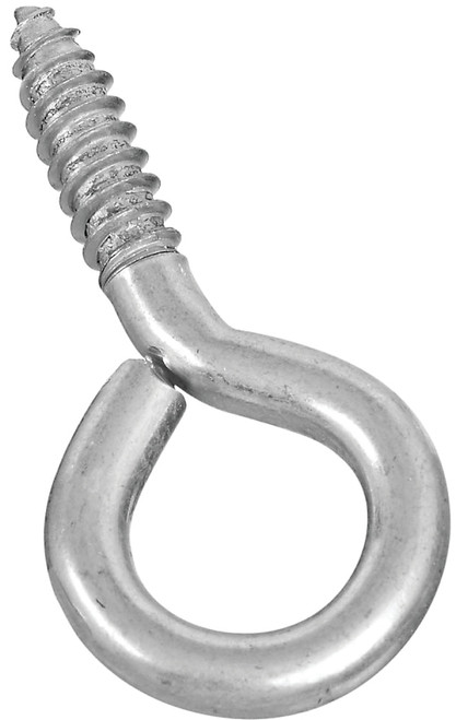 National Hardware N220-426 Screw Eye, 1-1/4 in L Thread, 2.88 in OAL, 150 lb Working Load, Steel, Zinc [SKU: ORG6790455]