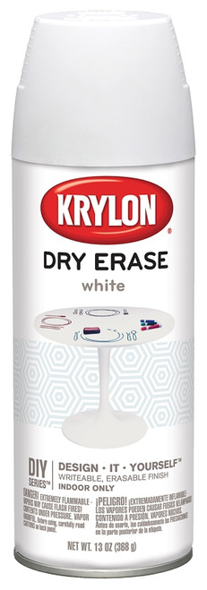 Krylon K03942000 Dry Erase Paint, White, 11.5 oz [SKU: ORG1648377]
