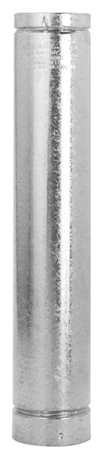 SELKIRK 4RV-2 Type B Gas Vent Pipe, 4 in OD, 2 ft L, Galvanized Steel [SKU: ORG6353650]