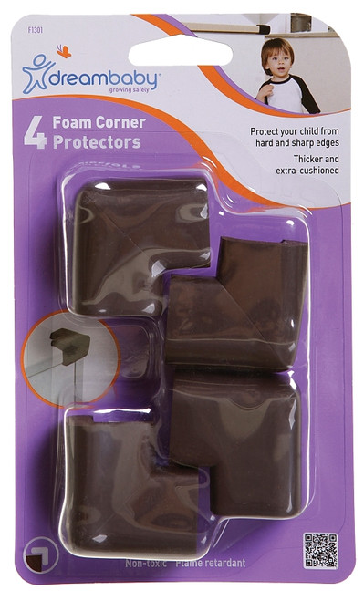 Dreambaby L1301 Corner Protector, Foam, Brown [SKU: ORG3487683]