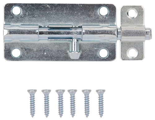 ProSource BH-103-PS Lockable Barrel Bolt, 0.31 Dia in Bolt Head, 4 in L Bolt, Steel, Zinc [SKU: ORG5111679]