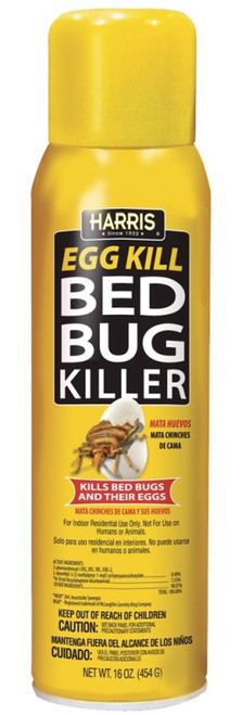 HARRIS EGG-16 Bed Bug Killer, Liquid, Spray Application, 16 oz [SKU: ORG0841296]