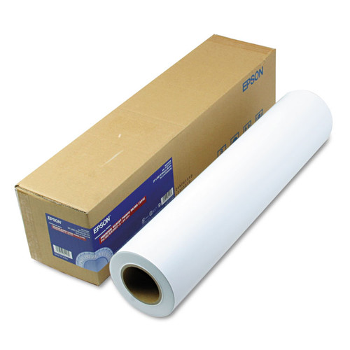 Premium Glossy Photo Paper Roll, 3" Core, 10 mil, 24" x 100 ft, Glossy White [SKU: EPSS041638]