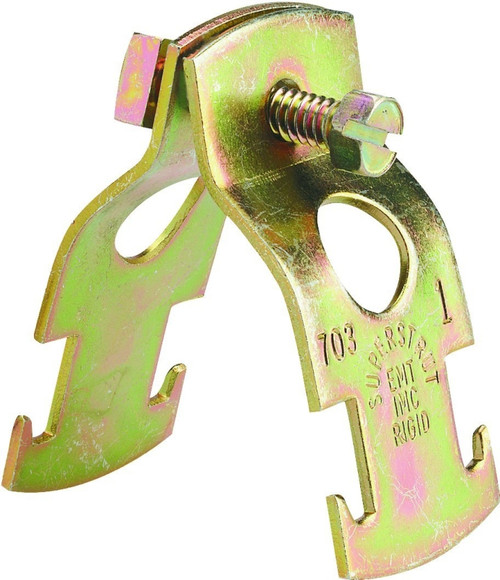 SuperStrut Z703 2-25 Pipe Clamp, Steel, Gold, Galvanized [SKU: ORG0733907]