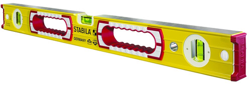 Stabila 37472 Spirit Level, 72 in L, 3-Vial, Non-Magnetic, Aluminum, Yellow [SKU: ORG4451498]