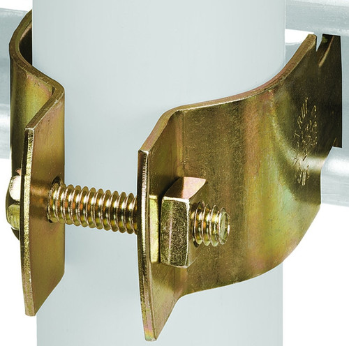 SuperStrut Z703 1 1/4-10 Pipe Clamp, Steel, Gold, Galvanized [SKU: ORG1976240]