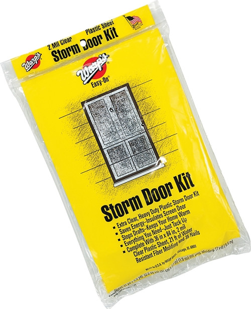 Warp's Easy-On Series ESD-24 Storm Window Kit, 36 in W, 2 mil Thick, 84 in L, Clear [SKU: ORG8550402]