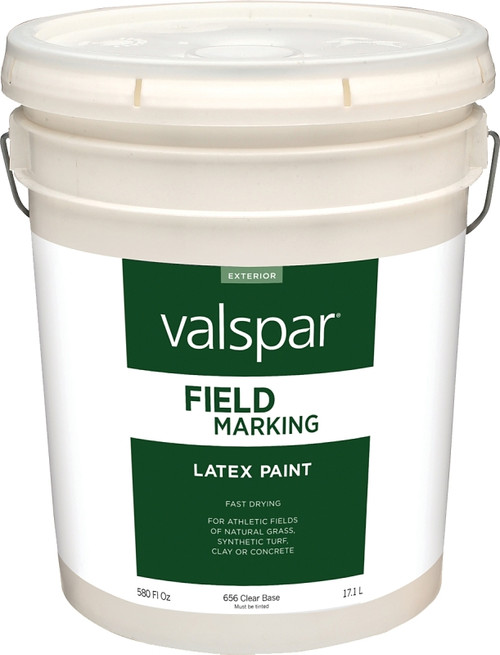Valspar 044.0000656.008 Latex Field Marking Paint, Flat, Clear, 5 gal, Pail [SKU: ORG8886798]