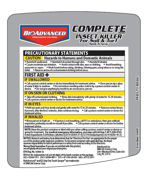 BioAdvanced 700280B Insect Killer, Liquid, Spray Application, 32 oz [SKU: ORG2859684]