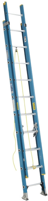 WERNER D6020-2 Extension Ladder, 19 ft H Reach, 250 lb, Fiberglass [SKU: ORG6572234]