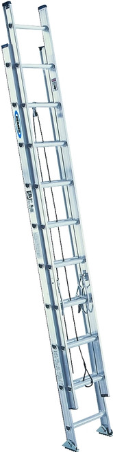 WERNER D1540-2 Extension Ladder, 37 ft H Reach, 300 lb, Aluminum [SKU: ORG6203905]