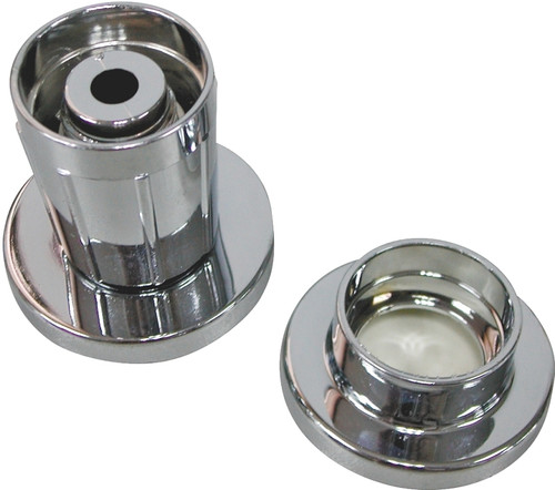 ProSource Shower Rod Flange, Adjustable, ABS/Rubber, Silver, For: 1 in OD Shower Rod [SKU: ORG5642749]