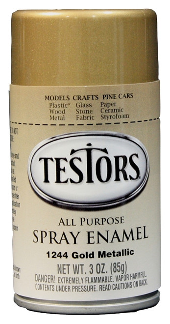 TESTORS 1244T Craft Paint, Metallic, Gold, 3 oz, Bottle [SKU: ORG2718062]