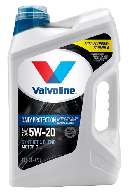VALVOLINE Daily Protection 881158 Synthetic Blend Motor Oil, 5W-20, 5 qt Jug [SKU: ORG4001244]
