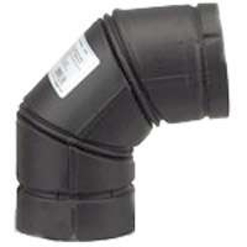 SELKIRK VP PELLET PIPE 243231B/24230B Stove Pipe Elbow, 90 deg Angle, 3 in, Stainless Steel, Black [SKU: ORG0506931]