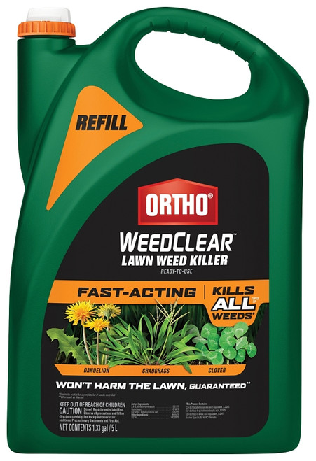 Ortho WEEDCLEAR 0447605 Weed Killer Refill, Liquid, 1.33 gal Bottle [SKU: ORG9990383]