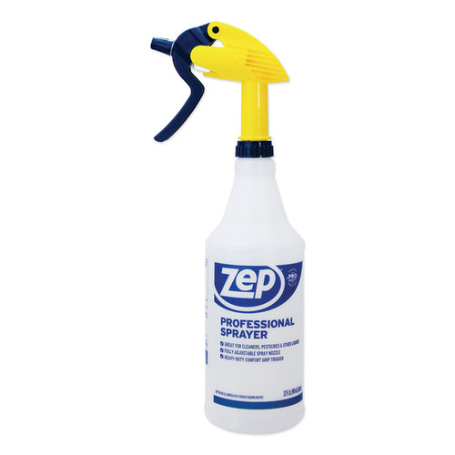 Professional Spray Bottle with Trigger Sprayer, 32 oz, Clear [SKU: ZPEHDPRO36EA]