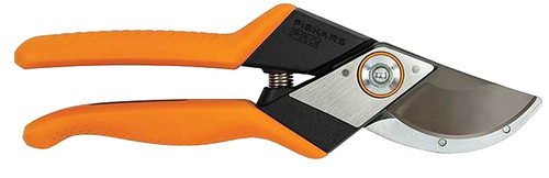 FISKARS PRO 394951-1001 Pruner, 1 in Cutting Capacity, HCS Blade, Curved Blade, Cast Aluminum Handle [SKU: ORG9181512]