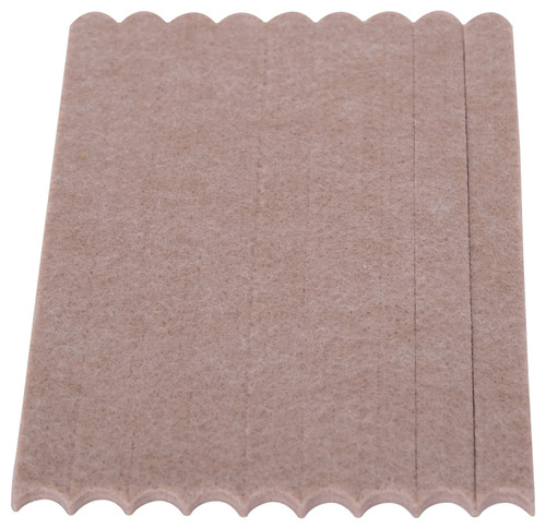 ProSource FE-S106-PS Furniture Pad, Felt Cloth, Beige, 6 x 1/2 in Dia, 1/2 in W, 3/16 in Thick, Square [SKU: ORG3189487]