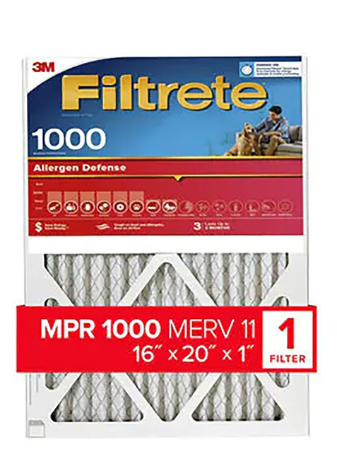 Filtrete 9800-4 Air Filter, 16 in L, 20 in W, 11 MERV, 1000 MPR [SKU: ORG7448582]