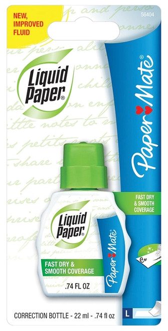 Paper Mate Liquid Paper 56404 Correction Fluid, 0.74 oz [SKU: ORG7010945]