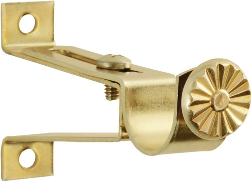 Kenney KN819 Decorative Cafe Rod Bracket, Brass [SKU: ORG2240620]