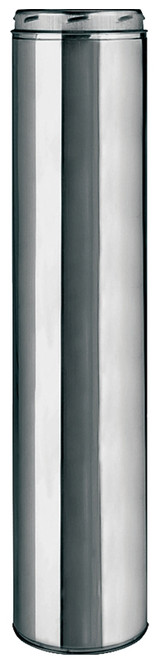 SELKIRK 206024 Chimney Pipe, 8 in OD, 24 in L, Stainless Steel [SKU: ORG8046419]