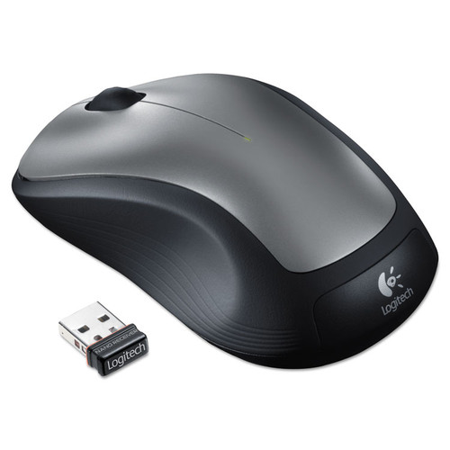 M310 Wireless Mouse, 2.4 GHz Frequency/30 ft Wireless Range, Left/Right Hand Use, Silver/Black [SKU: LOG910001675]
