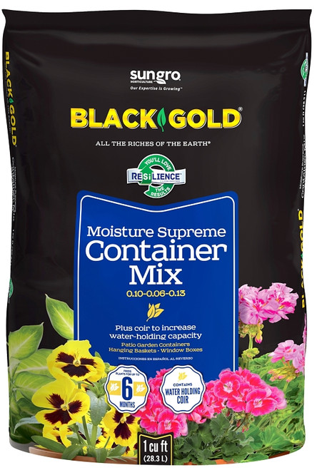 sun gro BLACK GOLD 1413000.CFL001P Container Potting Mix, 1 cu-ft Coverage Area, 70 Bag [SKU: ORG9586835]