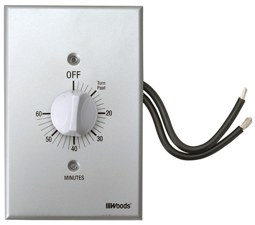Woods 59719 Countdown Timer, 20 A, 125 V, 2500 W, 60 min Time Setting, Gray [SKU: ORG9056128]
