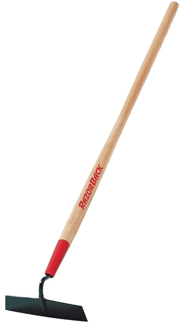 RAZOR-BACK 66135 Onion Hoe with Wood Handle, 7 in W Blade, 3-1/2 in L Blade, Steel Blade, Wood Handle [SKU: ORG7117005]