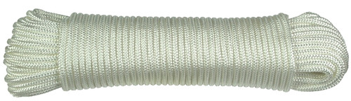 Ben-Mor 60013 Rope, 3/16 in, 100 ft L, Polyester, White [SKU: ORG5695382]