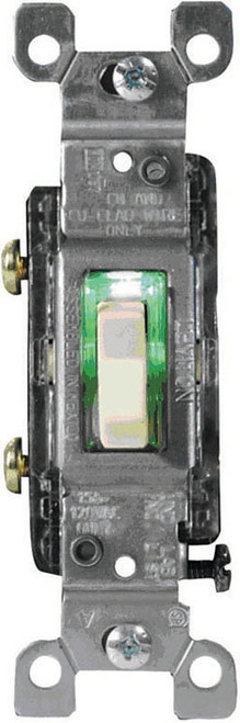 Leviton S01-01461-GLI Switch, 15 A, 120 V, Ivory [SKU: ORG7017718]