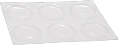 Shepherd Hardware 9965 Surface Guard Bumper Pad, 3/4 in, Round, Vinyl, Clear [SKU: ORG6434690]